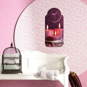 Set ceas si tablou decorativ, YMS-18, MDF , Dimensiune: 68 x 32 cm, Multicolor imagine