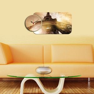 Set ceas si tablou decorativ, YMS-28, MDF , Dimensiune: 68 x 32 cm, Multicolor imagine