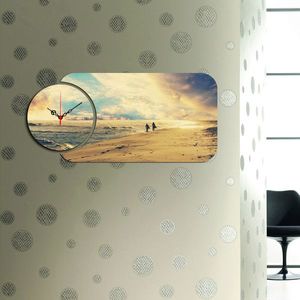 Set ceas si tablou decorativ, YMS-49, MDF , Dimensiune: 68 x 32 cm, Multicolor imagine