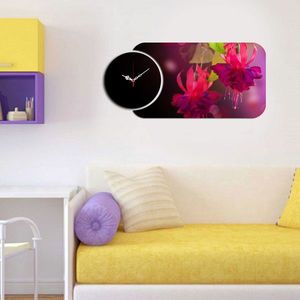 Set ceas si tablou decorativ, YMS-58, MDF , Dimensiune: 68 x 32 cm, Multicolor imagine