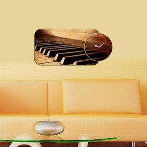 Set ceas si tablou decorativ, YMS-89, MDF , Dimensiune: 68 x 32 cm, Multicolor imagine