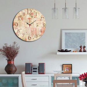 Ceas de perete, Ms-11, MDF, ø40 cm, Multicolor imagine
