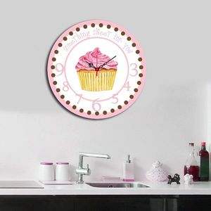 Ceas de perete, Ms-14, MDF, ø40 cm, Multicolor imagine