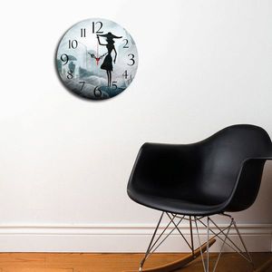 Ceas de perete, Ms-41, MDF, ø40 cm, Multicolor imagine