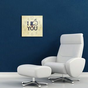 Ceas de perete, Msk-01, MDF, Dimensiune: 40 x 40 cm, Multicolor imagine