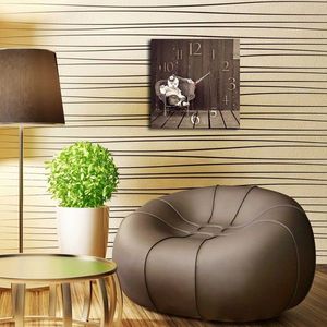 Ceas de perete, Msk-04, MDF, Dimensiune: 40 x 40 cm, Multicolor imagine