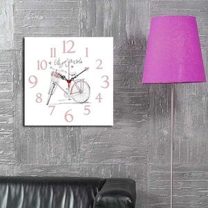 Ceas de perete, Msk-21, MDF, Dimensiune: 40 x 40 cm, Multicolor imagine