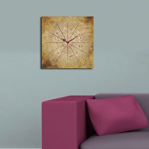 Ceas de perete, Msk-31, MDF, Dimensiune: 40 x 40 cm, Multicolor imagine