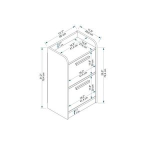 Noptiera, Arnetti, Luses, 45x79 cm, PAL, Pin Atlantic / Bej imagine