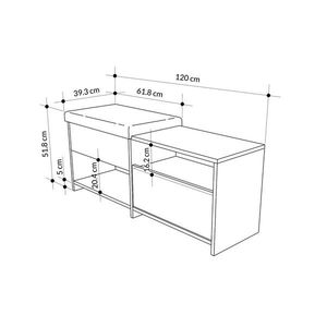 Pantofar, Decortie, Filux Bench, PAL, Antracit imagine