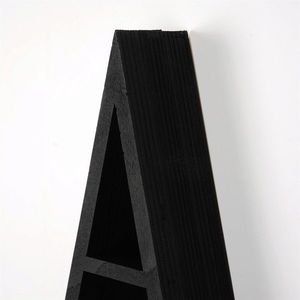 Raft de perete, Evila Originals, Cry002-S, 26x50x6 cm, Lemn masiv, Negru imagine