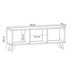 Comoda TV, Inarch, Tina, 120x48 cm, PAL, Maro imagine