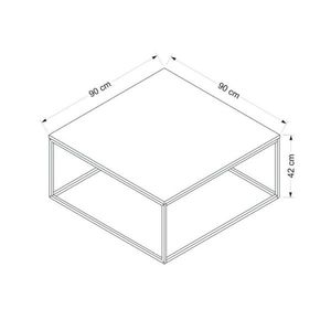 Masuta de cafea, Minerva, Loni, 90x42x90 cm, PAL, Dore imagine