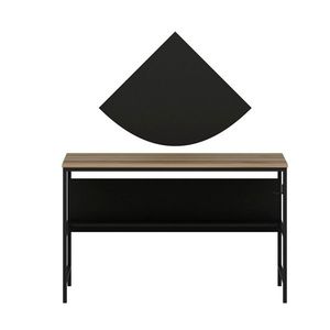 Birou, Minerva, Greta, 120x74x60 cm, PAL, Dore / Negru imagine