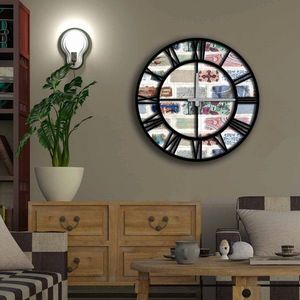 Ceas de perete, 5050MS-074, MDF, ø50 cm, Multicolor imagine