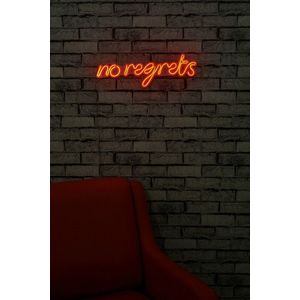 Decoratiune luminoasa LED, No Regrets, Benzi flexibile de neon, DC 12 V, Rosu imagine