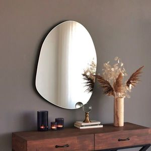 Oglinda decorativa, Neostill, Gusto Mirror, MDF , Negru imagine