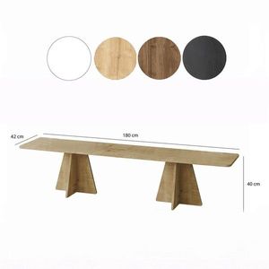 Comoda TV, Neostill, Mushroom, 180x40x42 cm, PAL, Maro imagine