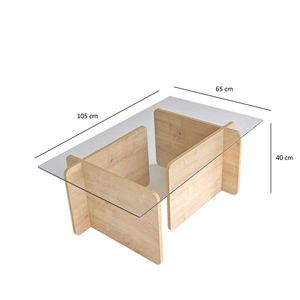 Masuta de cafea, Neostill, Giona, 105x40x65 cm, PAL, Maro imagine