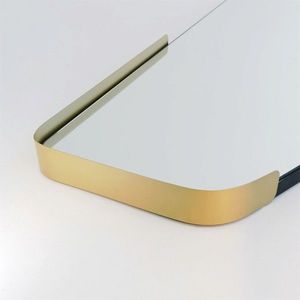 Oglinda decorativa, Neostill, Irregular, 60x120 cm, MDF , Negru imagine