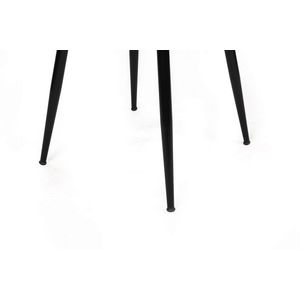 Set scaune 4 piese, Nmobb, Kuşaklı-233 V4, Metal, Maro deschis / Negru imagine