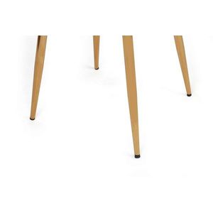 Set scaune 4 piese, Nmobb, Kuşaklı-211 V4, Metal, Negru imagine