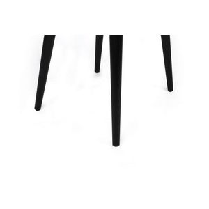 Set scaune 4 piese, Nmobb, Tutku-304 V4, Metal, Bej/Negru imagine