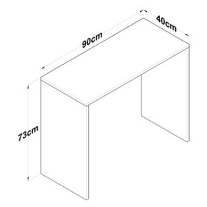 Birou, Rani, HA114, 90x73x40 cm, PAL, Maro imagine
