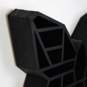 Raft de perete, Evila Originals, Cry007-S, 27x40x6 cm, Lemn masiv, Negru imagine
