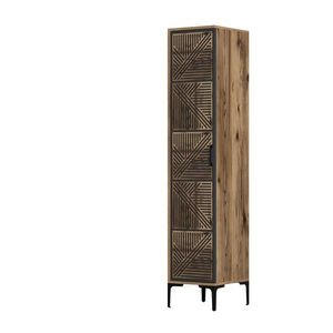 Dulap pentru haine, Hommy Craft, Kumsal P, 40x47 cm, PAL, Nuc / Antracit imagine