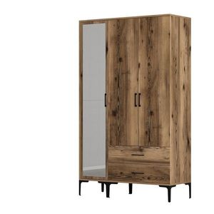 Dulap pentru haine, Hommy Craft, Kumsal RT, 120x47 cm, PAL, Maro imagine
