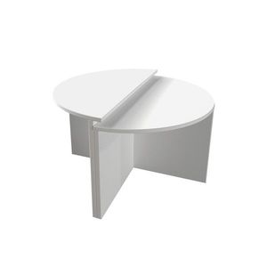 Masuta de cafea, Inarch, Dolunay, 70x51 cm, PAL, Alb imagine