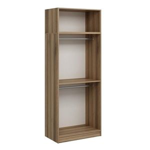 Dulap pentru haine, Minerva, Kale Oak, 90x235x52 cm, PAL, Stejar imagine