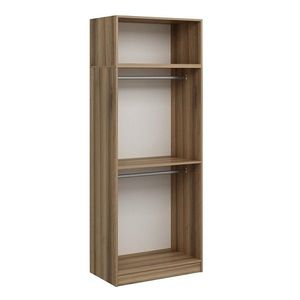 Dulap pentru haine, Minerva, Kale Oak, 90x255x52 cm, PAL, Stejar imagine