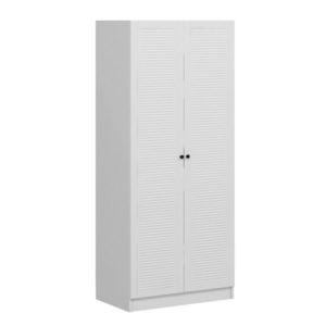 Dulap pentru haine, Minerva, Kale Membrane Blinds White, 90x190x52 cm, PAL, Alb imagine