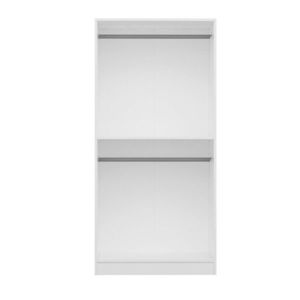 Dulap pentru haine, Minerva, Kale Plus Membrane White, 90x210x52 cm, PAL, Alb imagine