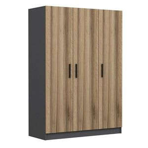 Dulap pentru haine, Minerva, Kale Oak, 135x190x52 cm, PAL, Stejar imagine