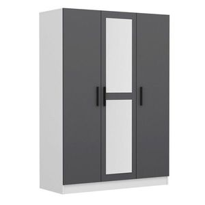 Dulap pentru haine, Minerva, Kale Anthracite, 135x210x52 cm, PAL, Antracit imagine