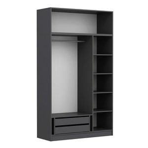Dulap pentru haine, Minerva, Minar 3 Kapak 235, 135x235x52 cm, PAL, Dore imagine