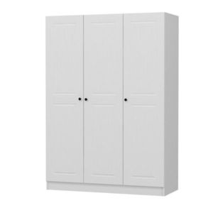Dulap pentru haine, Minerva, Kale White, 135x190x52 cm, PAL, Alb imagine