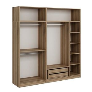 Dulap pentru haine, Minerva, Kale, 225x255x52 cm, PAL, Dore imagine