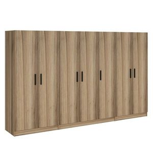 Dulap pentru haine, Minerva, Kale, 315x210x52 cm, PAL, Dore imagine
