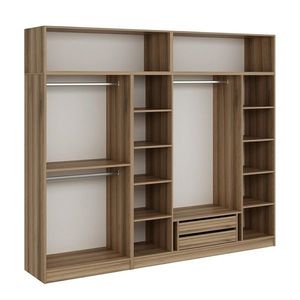 Dulap pentru haine, Minerva, Kale, 270x255x52 cm, PAL, Dore imagine
