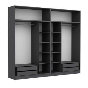 Dulap pentru haine, Minerva, Kale, 270x255x52 cm, PAL, Dore imagine