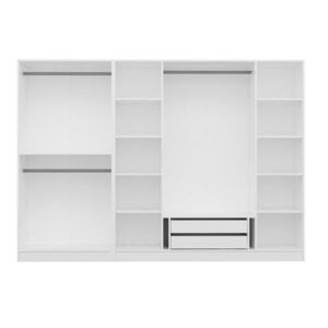 Dulap pentru haine, Minerva, Kale Plus, 270x210x52 cm, PAL, Fumuriu imagine