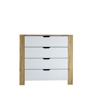 Dulap, Miwood, Nisan 1600-026, 90x85x42 cm, PAL, Nuc deschis / Alb imagine