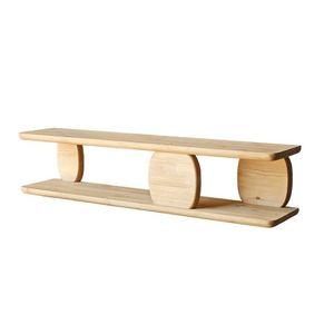 Raft de perete, Neostill, Modena, 120x30x24 cm, Lemn masiv, Stejar imagine