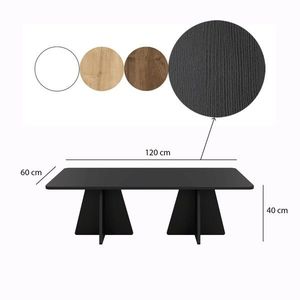 Set masute de cafea, Neostill, Mushroom, PAL, Negru imagine