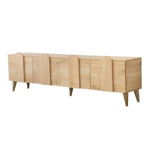 Comoda TV, Neostill, New Line, 180x50x35 cm, Cadru: PAL MELAMINAT 100%., Stejar imagine