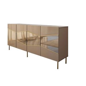 Consola, Neostill, Nice, 180x80x40 cm, MDF , Bronz / Aur imagine